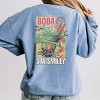 S.W.Smiley Boba - Women's Lightweight Garment Dyed Sweatshirt - 3 of 4