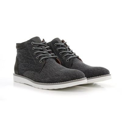 Polar Fox Mens DUSTIN MPX506063 Mid-Top Casual Chukka Sneaker Boots, in Denim Grey, Size 9.5 — фото 7