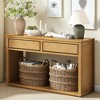 55" Buffet Cabinet with Chevron Design, Wooden Storage Cabinet with 2 Drawers and Open Shelf, Rustic Sideboard for Kitchen, Dining Room - 2 of 4