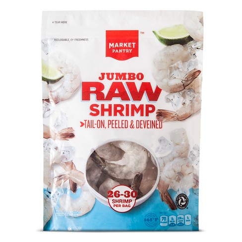 Raw Tail On Shrimp 26 30ct 12oz Market Pantry Target