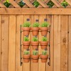 AuldHome Design Mini Flower Pot Hanging Rack; 3x3 Grid 4" Pot Hanger for Plants and Decorative Use, Pots NOT Included - 2 of 4