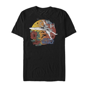 Men's Star Wars: The Rise of Skywalker Tropical X-Wing T-Shirt - 1 of 4