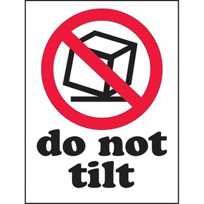 The Packaging Wholesalers 3 x 4" Do Not Tilt Label LABDL4220