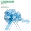 Unique Bargains Plastic Flower Ribbon Satin Gift Bow Pull Bows 12 Pcs - 2 of 4