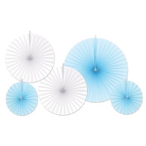 Beistle Accordion Paper Fans, Asstd, (10/Pkg) - 1 of 1