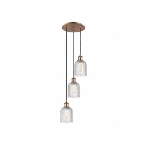 Bridal Veil - 3 Light Cord Hung Multi Pendant In Industrial Style-27.75 Inches Tall and 11.5 Inches Wide - 1 of 1