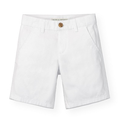 Hope & Henry Boys' Organic Cotton Stretch Chino Short, Infant