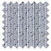 Bacati - Emma Coral/Navy Coral Bamby Embroidered Blanket - 3 of 4