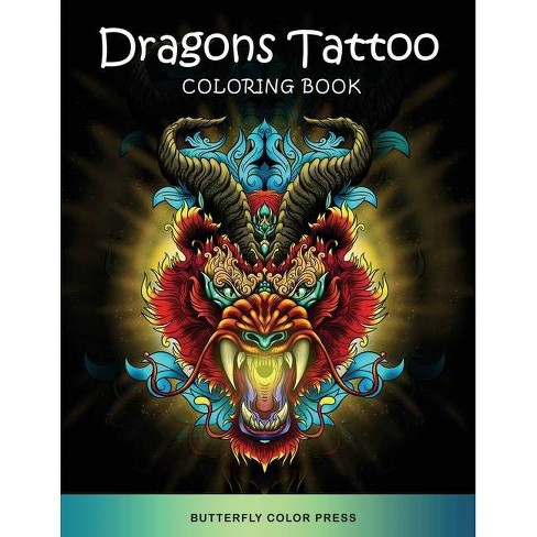 Download Dragons Tattoo Coloring Book Paperback Target
