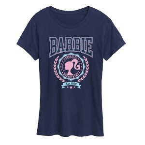 Women's - Barbie - Barbie Varsity Ath Dept- Women'S Short Sleeve Graphic T-Shirt Short Sleeve Graphic T-Shirt - 1 of 4