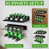 Heavy-Duty Metal Drill Organizer, 2-Pack Tool Storage Rack with 60 Lbs Max Load, 8-Slot Cordless Drill Holder for Garage, Workshop, Home - 2 of 4