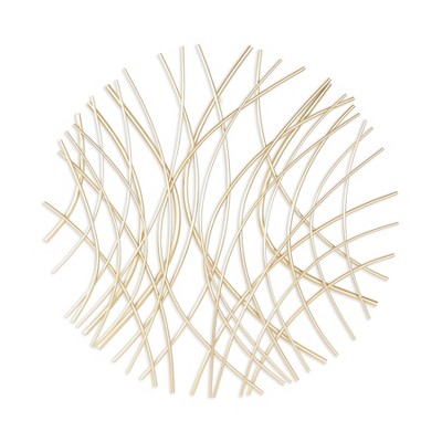Cheung's Eleni Large Abstract Wall Decor Gold