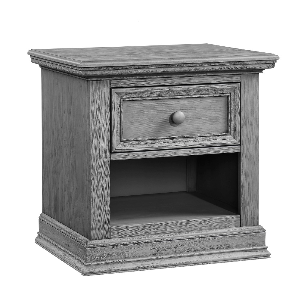 Photos - Storage Сabinet Oxford Baby Glenbrook 1-Drawer Nightstand - Graphite Gray