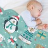 DSANE Christmas Pattern With Penguin Christmas Throw Blanket Soft Fleece Christmas Blanket Cozy Flannel Throw for Couch Bed - 4 of 4