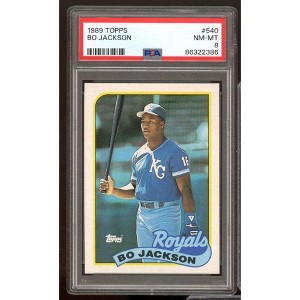 Bo Jackson Card 1989 Topps #540 PSA 8 - 1 of 2