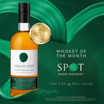 Green Spot Single Pot Still Irish Whiskey - 750ml Bottle