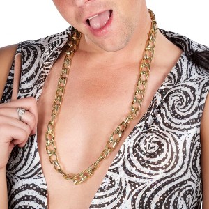 Orion Costumes Gold Chunky Necklace Gold Costume Accessory - 1 of 4