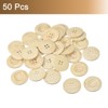 Unique Bargains Wooden DIY Craft Clothing Sewing Buttons 50 Pcs - 3 of 4