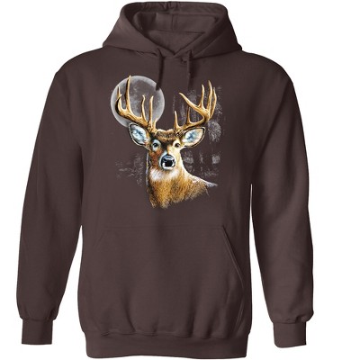 Collections Etc Whitetail Wilderness Hooded Sweatshirt