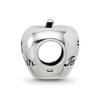 Black Bow Jewelry Sterling Silver #1 Teacher Apple Bead Charm - 2 of 4
