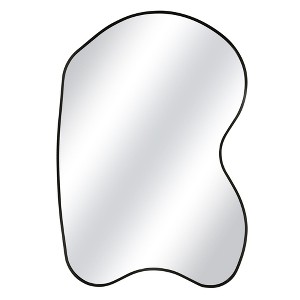 Beautyolve Irregular Gold Aluminum Alloy Framed Asymmetrical Wall Mirror with Functional Charm - 1 of 4