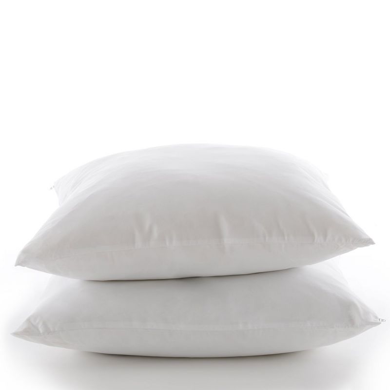 Cheer Collection Set of 2 White Throw Pillows, 3 of 7