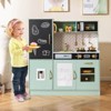 Safstar Play Kitchen Toy Set w/ Chalkboard Oven Sink Curtain Microwave Water Dispenser - 3 of 4