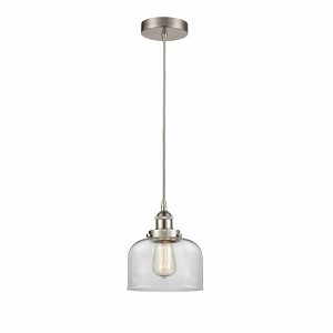 Bell - 1 Light Cord Hung Mini Pendant In Modern Style-9.5 Inches Tall and 8 Inches Wide - 1 of 1