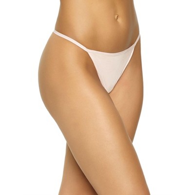 Felina Women's Blissful Basic Thong | Panty | No VPL (Sugar Baby, 1X-2X)