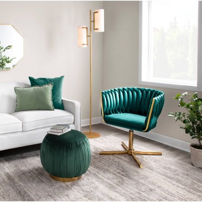 Braided Renee Swivel Accent Chair - LumiSource
