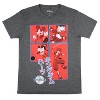 Disney Mens' Kingdom Hearts Characters In Action Grid Kanji T-Shirt - 3 of 3