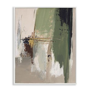 Stupell Industries Green & Tan Brush Strokes, 11" x 14" - 1 of 4