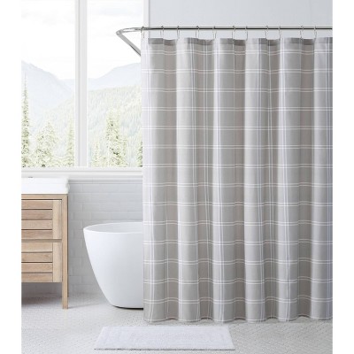 Kettle Falls Plaid Shower Curtain Beige - Eddie Bauer