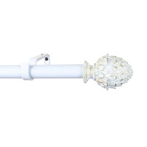 Urbanest 1-inch Diameter Artichoke Adjustable Single Drapery Curtain Rod - 1 of 4