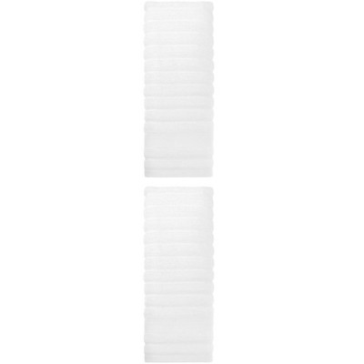 Unique Bargains Bathroom Cotton Stripe Pattern Soft Comfortable Hand Towels 4 Pcs 14" x 30"