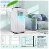 10000 BTU  Portable Air Conditioners with Remote Control, Built-in Cool, Dry, Fan Modes, for Room, Dorm, Office, White - 4 of 4