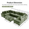 Oversized Modular Corduroy Sectional Sofa with Extra-Wide Armrests, Convertible 6-Seat Cloud Couch for Living Room or Bedroom-The Pop Home - 4 of 4