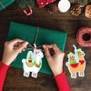 Big Dot of Happiness FA La Llama - Christmas and Holiday Party Decorations - Christmas Tree Ornaments - Set of 12 - 3 of 4