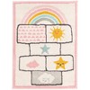 Unique Loom Whimsy Kids Hopscotch Stars Indoor Woven Area Rug - 2 of 4