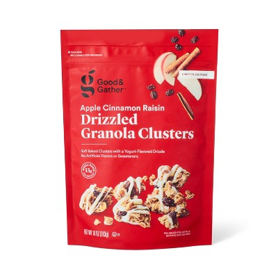 Apple Cinnamon Raisin Drizzled Granola Clusters - 10oz - Good & Gather™