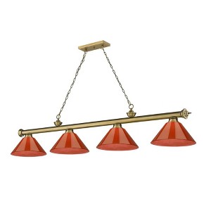 Z-Lite Cordon 4 - Light Chandelier in  Rubbed Brass - 1 of 2