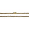 Guili Sterling Silver 18-Inch Tennis Necklace with 3mm CZ in White, Gold, Rose Gold, or Purple—Vibrant, Chic, and Perfect for Any Look. - 2 of 2