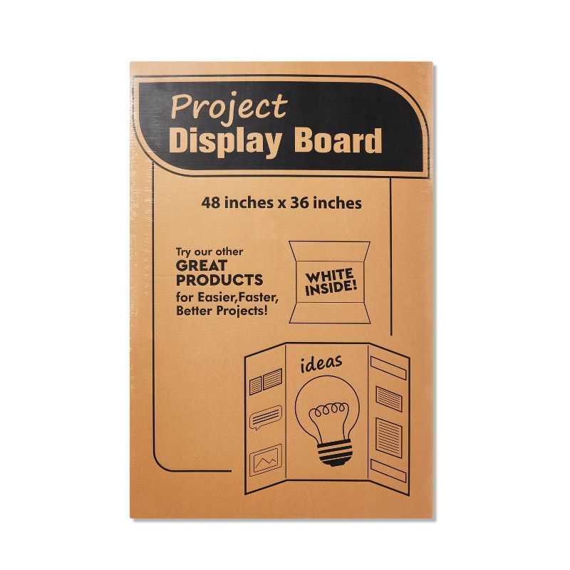 36&#34;x48&#34; Tri-Fold Presentation Corrugated Board White - up &#38; up&#8482;, 3 of 4