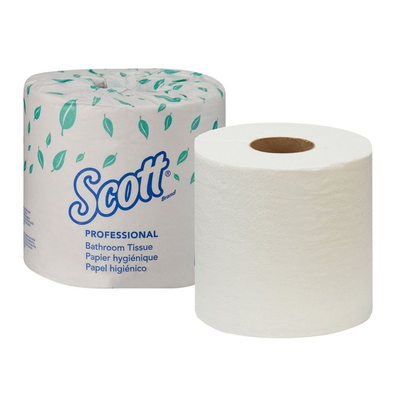 Scott Essential Toilet Paper, 2-Ply Bath Tissue 80 Count, 1 of 5