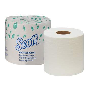 Scott Essential Toilet Paper, 2-Ply Bath Tissue, 550 Sheets Per Roll, 1 Roll, 80 Packs, 80 Total