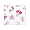 Hudson Baby Infant Girl Cotton Flannel Receiving Blankets, Butterfly Floral, One Size - 3 of 4