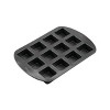 Wilton Ultra Bake Pro 12 Cavity Brownie Bar Pan: Steel Square Baking Pan, Dishwasher-Safe, Silicone Surface - 3 of 3
