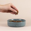 Mason Cash: Reactive Paw Pet Bowl - 5.1", 8.4oz, Blue Glaze, Dog Food-Water Dish - 4 of 4