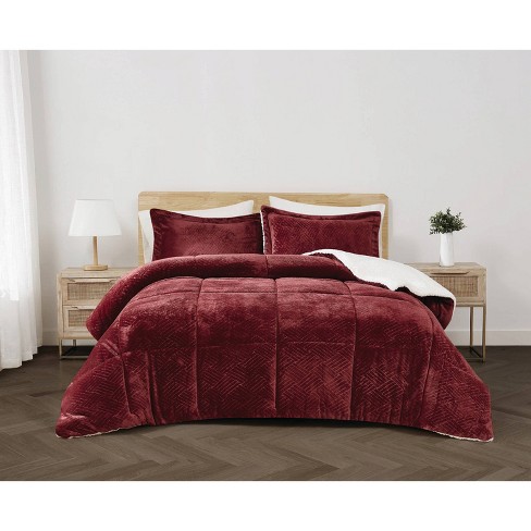 Red twin comforter target sales