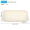 Unique Bargains Plastic Fast Food Serving Tray 12.2" x 8.9" White/Pink/Blue 3 Pcs - 2 of 4